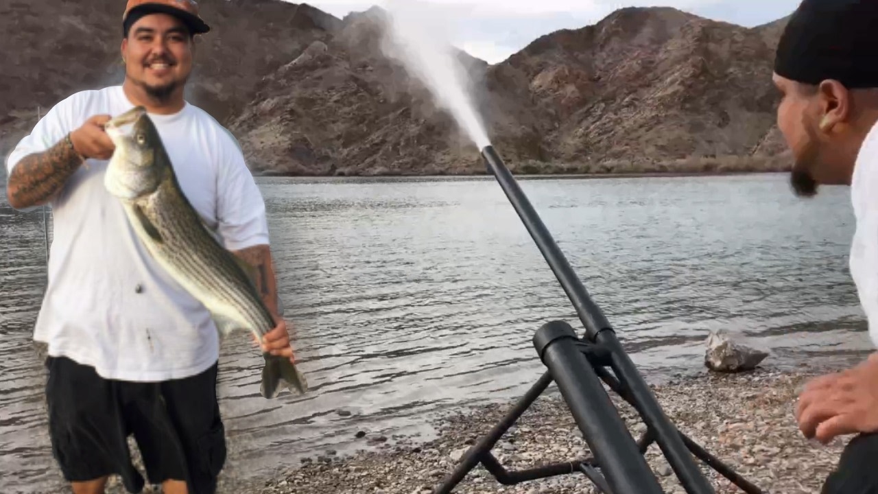 Homemade Fishing Cannon — Blasts Bait 200+ Yards With No Problem — Reach Huge Fish Out Deep