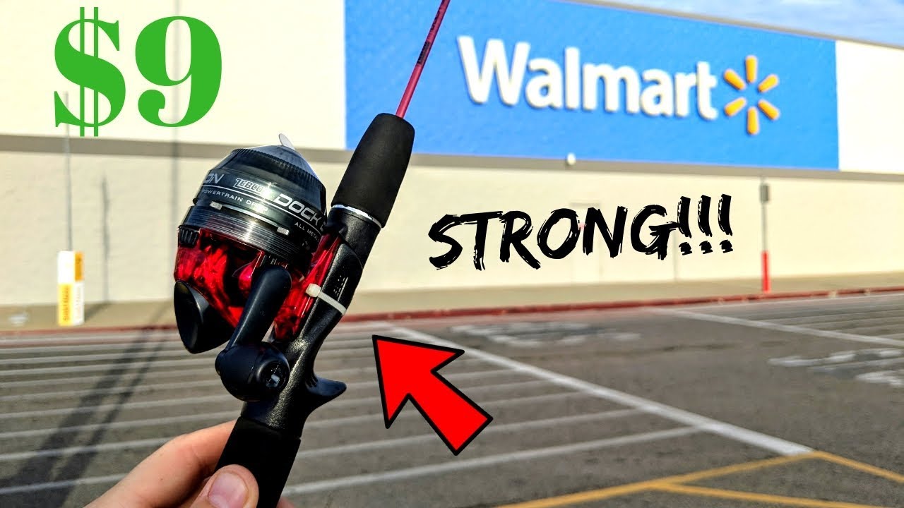 MICRO Fishing Rod is CRAZY STRONG!!! (Wal-Mart Budget)