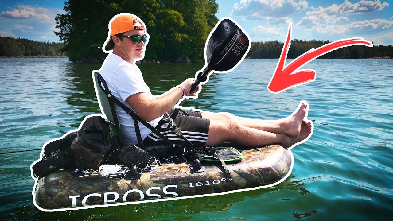 Small Lake PERCH FISHING — Trying out the ICROSS Kayak/Float Tube