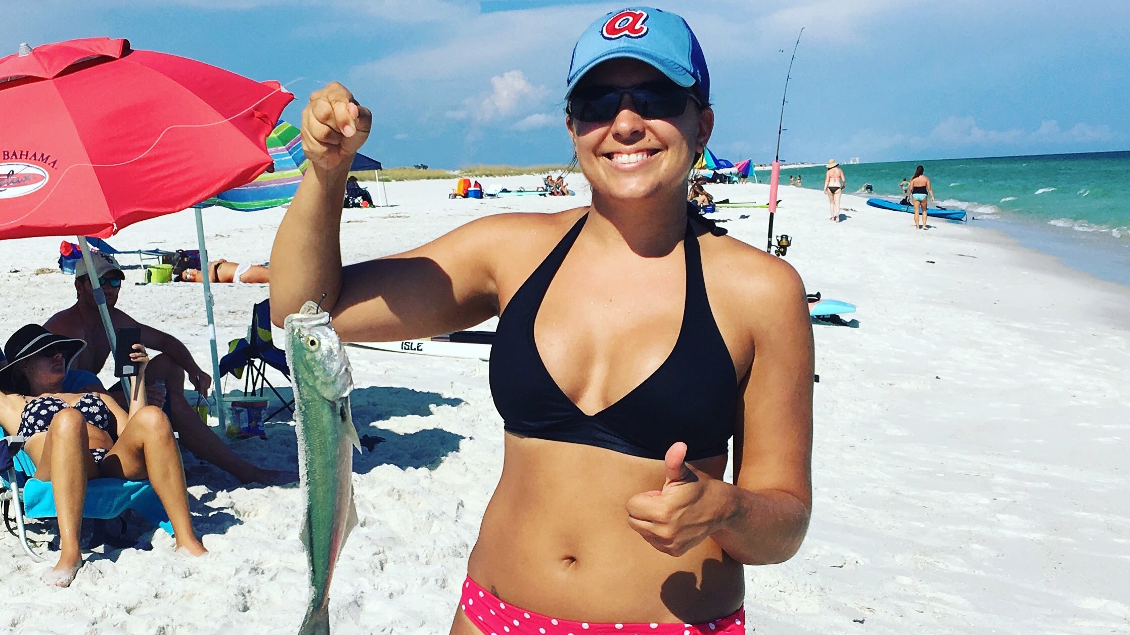 Surf Fishing for Blue Fish ! Pensacola, Florida