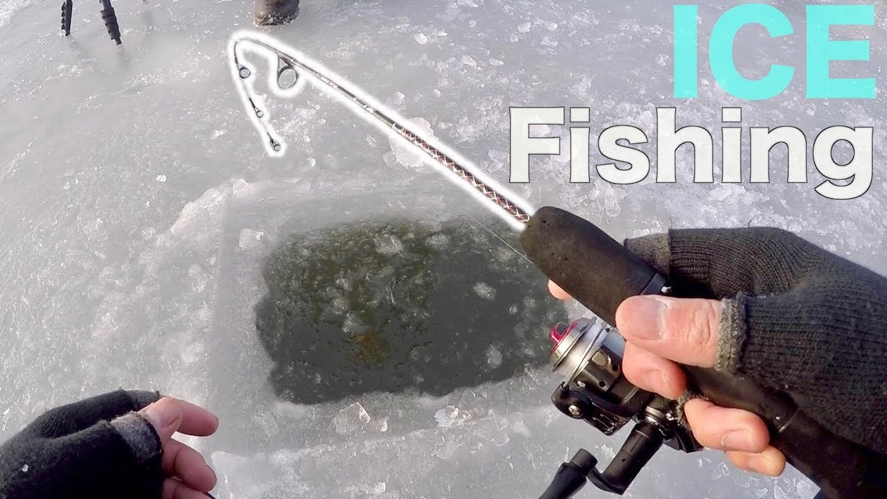 BIG FISH THROUGH THE ICE!!! Ice Fishing a TIDAL River (CRAZINESS)